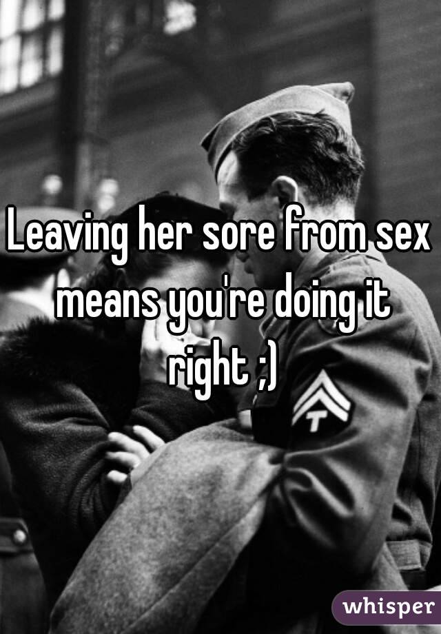 Sore From Sex